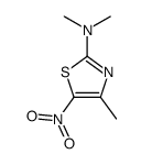 N,N,4-trimethyl-5-nitro-1,3-thiazol-2-amine结构式