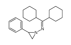 1,1-dicyclohexyl-N-(2-phenylaziridin-1-yl)methanimine结构式