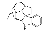 3a-ethyl-2,3,3a,3a1,10,11-hexahydro-1H,5H-2,4a-ethanoindolizino[1',8':3,4,5]furo[2,3-b]indole结构式