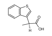 (S)-2-(benzo[b]thiophen-3-yl)propanoic acid结构式
