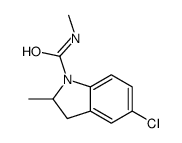 5-chloro-N,2-dimethyl-2,3-dihydroindole-1-carboxamide结构式