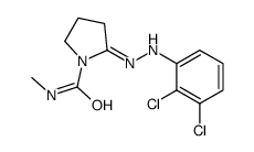 2-[(2,3-dichlorophenyl)hydrazinylidene]-N-methylpyrrolidine-1-carboxamide Structure