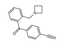2-AZETIDINOMETHYL-4'-CYANOBENZOPHENONE结构式