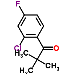2'-CHLORO-2,2-DIMETHYL-4'-FLUOROPROPIOPHENONE structure