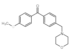 4-MORPHOLINOMETHYL-4'-THIOMETHYLBENZOPHENONE结构式