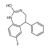 7-fluoro-5-phenyl-1,3,4,5-tetrahydro-1,3-benzodiazepin-2-one Structure
