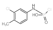 chloro-[(3-chloro-4-methyl-phenyl)amino]phosphinic acid结构式