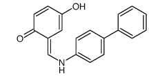 4-hydroxy-6-[(4-phenylanilino)methylidene]cyclohexa-2,4-dien-1-one结构式