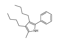 3,4-dibutyl-2-methyl-5-phenyl-1H-pyrrole Structure