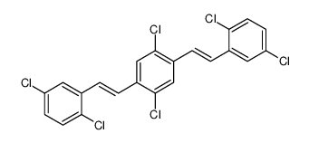 1,4-dichloro-2,5-bis[2-(2,5-dichlorophenyl)ethenyl]benzene结构式