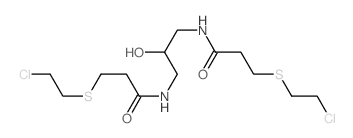 3-(2-chloroethylsulfanyl)-N-[3-[3-(2-chloroethylsulfanyl)propanoylamino]-2-hydroxy-propyl]propanamide Structure