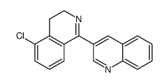 3-(5-chloro-3,4-dihydroisoquinolin-1-yl)quinoline结构式