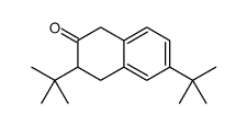 3,6-ditert-butyl-3,4-dihydro-1H-naphthalen-2-one Structure