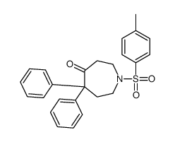1-(4-methylphenyl)sulfonyl-5,5-diphenylazepan-4-one结构式