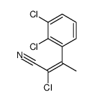 2-chloro-3-(2,3-dichlorophenyl)but-2-enenitrile结构式