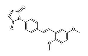 1-[4-[2-(2,5-dimethoxyphenyl)ethenyl]phenyl]pyrrole-2,5-dione Structure