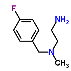 N-(4-Fluorobenzyl)-N-methyl-1,2-ethanediamine Structure