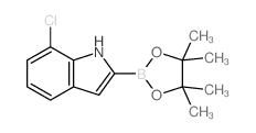 7-Chloro-2-(4,4,5,5-tetramethyl-1,3,2-dioxaborolan-2-yl)-1H-indole Structure