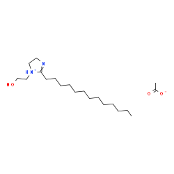 4,5-dihydro-1-(2-hydroxyethyl)-2-tridecyl-1H-imidazolium acetate structure