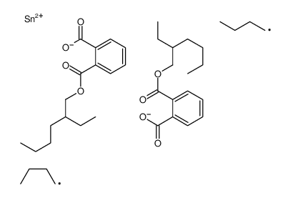 bis(2-ethylhexyl) o,o'-[(dibutylstannylene)bis(oxycarbonyl)]dibenzoate结构式