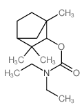 (1,3,3-trimethylnorbornan-2-yl) N,N-diethylcarbamate structure