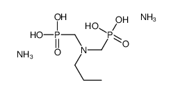 diammonium dihydrogen [(propylimino)bis(methylene)]diphosphonate Structure