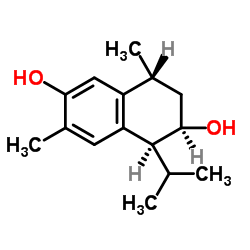 1,3,5-Cadinatriene-3,8-diol structure