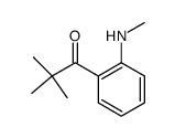2,2-dimethyl-1-[2-(methylamino)phenyl]-1-propanone Structure