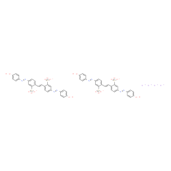 tetrapotassium 4,4'-bis[(4-hydroxyphenyl)azo]stilbene-2,2'-disulphonate structure