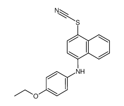 4-(p-Ethoxyanilino)-1-naphthyl thiocyanate结构式