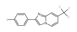 2-(4-iodophenyl)-7-(trifluoromethyl)imidazo[1,2-a]pyridine结构式