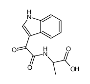 (2S)-2-[[2-(1H-indol-3-yl)-2-oxoacetyl]amino]propanoic acid结构式