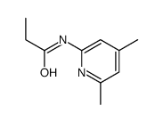 Propanamide,N-(4,6-dimethyl-2-pyridinyl)- structure