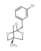 1-(3-溴苄基)-4-甲基-2,6,7-三噁双环[2.2.2]辛烷结构式