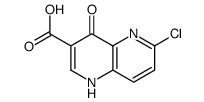 6-CHLORO-4-OXO-1,4-DIHYDRO-1,5-NAPHTHYRIDINE-3-CARBOXYLIC ACID Structure