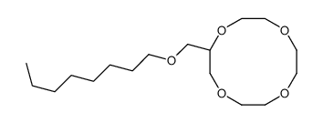 2-(octoxymethyl)-1,4,7,10-tetraoxacyclododecane Structure