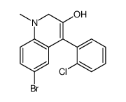 6-bromo-4-(2-chlorophenyl)-1-methyl-2H-quinolin-3-ol结构式