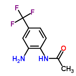 N-[2-Amino-4-(trifluoromethyl)phenyl]acetamide结构式