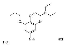 3-bromo-4-[2-(diethylamino)ethoxy]-5-propoxyaniline,dihydrochloride Structure