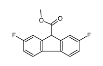methyl 2,7-difluoro-9H-fluorene-9-carboxylate结构式