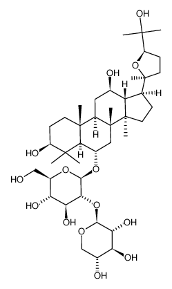 pseudo-ginsenoside-RT2结构式