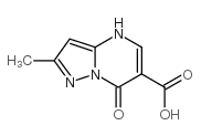 2-Methyl-7-oxo-4,7-dihydropyrazolo[1,5-a]pyriMidine-6-carboxylic acid Structure