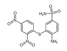 2'.4'-Dinitro-2-amino-5-sulfamoyl-diphenylsulfid结构式