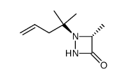 4-methyl-1-(2-methylpent-4-en-2-yl)-1,2-diazetidin-3-one Structure