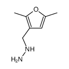 (2,5-dimethylfuran-3-yl)methylhydrazine Structure