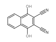1,4-二羟基-2,3-萘二甲腈结构式