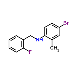 4-Bromo-N-(2-fluorobenzyl)-2-methylaniline图片