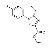 ethyl 5-(4-bromophenyl)-1-ethylpyrazole-3-carboxylate Structure