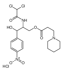 [2-[(2,2-dichloroacetyl)amino]-3-hydroxy-3-(4-nitrophenyl)propyl] 3-piperidin-1-ylpropanoate,hydrochloride结构式