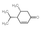 2-Cyclohexen-1-one,5-methyl-4-(1-methylethyl)-,cis-(9CI)结构式
